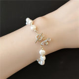 Pearl Little Bee Bracelet Elegant Versatile Women's Jewelry