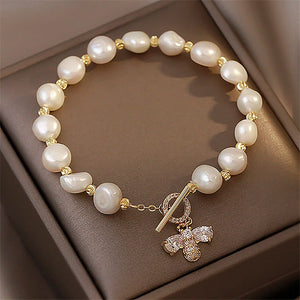 Pearl Little Bee Bracelet Elegant Versatile Women's Jewelry