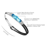 Austrian Crystal Bracelet Women's Hand Bracelets Bangle for Wedding