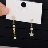 Tassel Star Earrings Long Style Women's Earrings