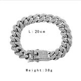 Kpop Zircon Bracelet Men Rock Jewelry Couple Accessories