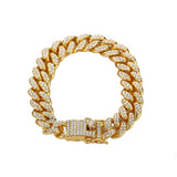 Kpop Zircon Bracelet Men Rock Jewelry Couple Accessories