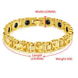 Magnetic Therapy Weight Loss Bracelet Hematite Titanium Steel