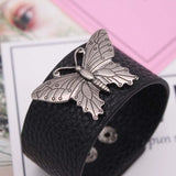 Leather Bracelet Men's Gothic Style Charm Ladies Bracelet