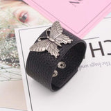 Leather Bracelet Men's Gothic Style Charm Ladies Bracelet