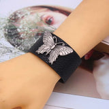 Leather Bracelet Men's Gothic Style Charm Ladies Bracelet