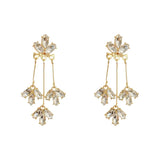 High-end Leaf Tassel Long Earrings S925 Silver Needle Temperament Sale