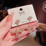 High-end Leaf Tassel Long Earrings S925 Silver Needle Temperament Sale
