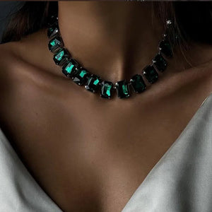 Crystal Pendant Necklace Casual Women Choker Jewelry