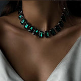 Crystal Pendant Necklace Casual Women Choker Jewelry
