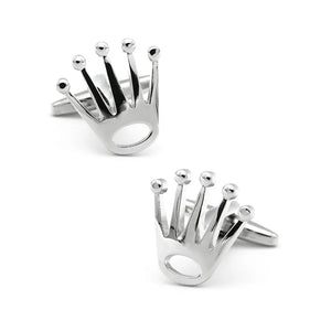 Brass Crown Cufflinks 4 Colors Wedding Daily Bar Nightclub Men Cuffs Sleeve