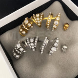 Skull & Claw Earbone Clip Earrings For Party