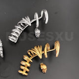 Skull & Claw Earbone Clip Earrings For Party