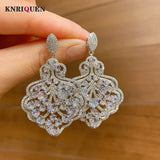 High Carbon Diamond Earrings Wedding Party Jewelry