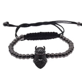 Long Strip Beads Bracelet Men Classic CZ Adjustable Bracelet Jewelry