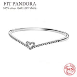 S925 Silver Open Crown Women's Bracelet for Wedding Couples