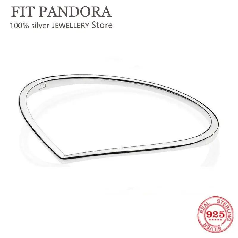S925 Silver Open Crown Women's Bracelet for Wedding Couples
