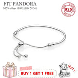 925 Silver Women's Snake Bone Bracelet