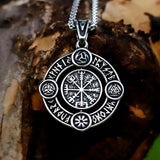 Men's Stainless-Steel Viking Celtic Knot Cross Necklace