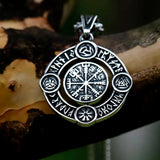 Men's Stainless-Steel Viking Celtic Knot Cross Necklace