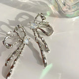Metal Butterfly Tide Earrings Ins Girl Hip-hop Exaggerated Ear Jewelry