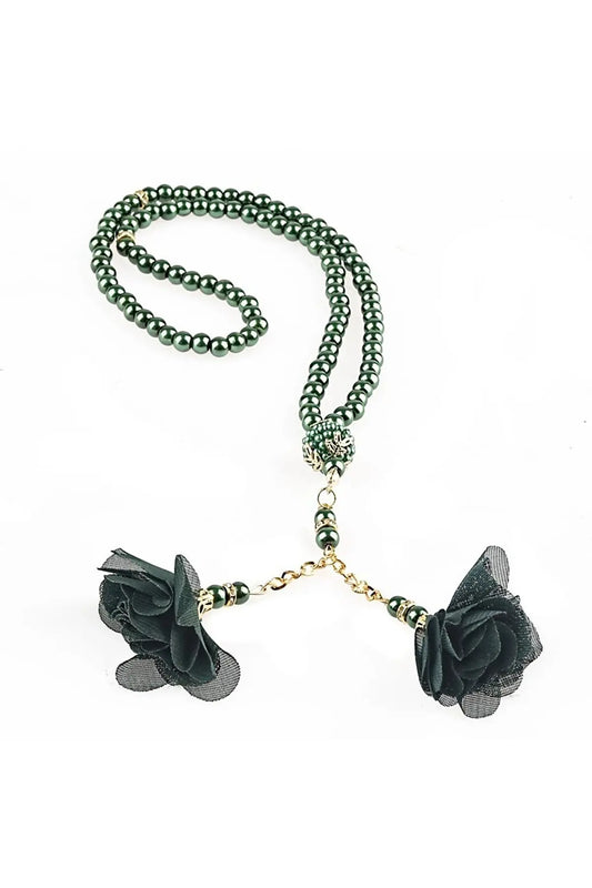 Metal Detailed Rosary Prayer Muslim Jewelry Bangle