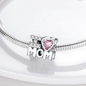 Family Tree Mom Charm Pendant for Bracelet - Mother Love Jewelry Gift