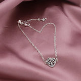 Mother's Silver High Heart Family Tree Collier Necklace Bracelet Set