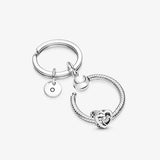 Infinity Knot Entwined Hearts Ring Mother's Gift Jewelry