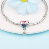 Mom's Bday Hot Air Balloon 925 Silver DIY Bead for Bracelet