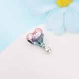 Mom's Bday Hot Air Balloon 925 Silver DIY Bead for Bracelet