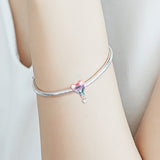 Mom's Bday Hot Air Balloon 925 Silver DIY Bead for Bracelet