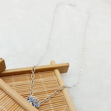 Mother's High Jewelry Pansy Flower Pendant Necklace Spring Summer Gift Charm