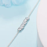 Mom's Silver 925 Bracelet with Endless Hearts Charms - DIY Gift