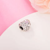Mum Love You Always Heart Charm 925 Sterling Silver Beads for Jewelry Making