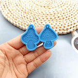 Mushroom Keychain Earrings Crystal Epoxy Resin Mold DIY Crafts