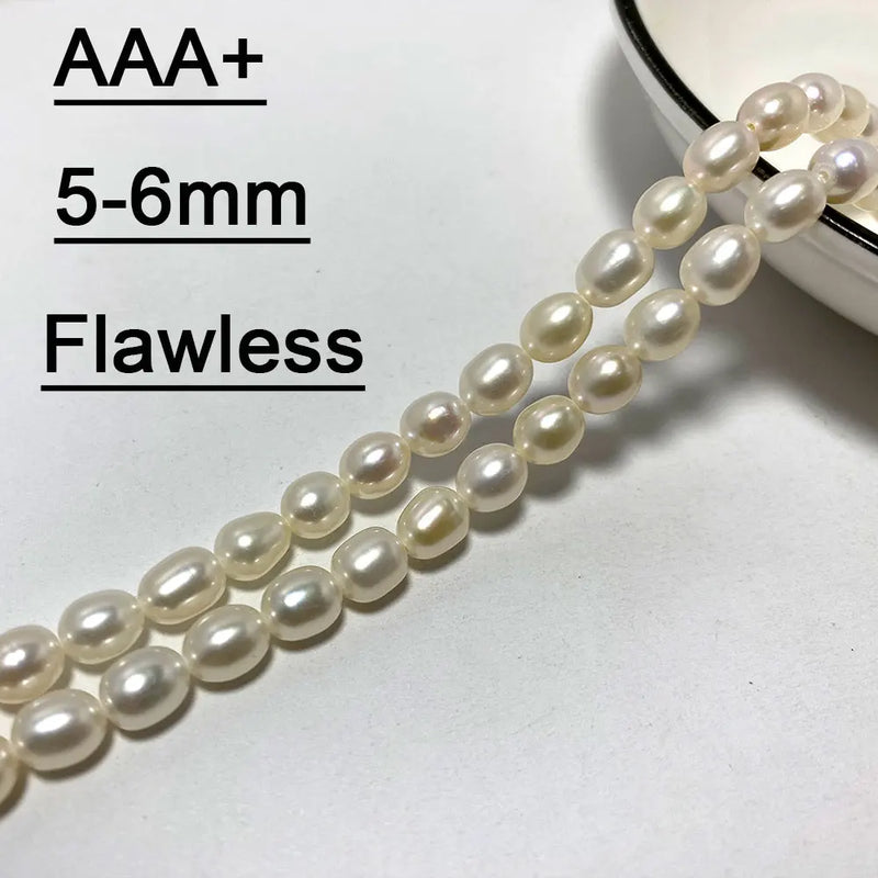 Freshwater Pearl Rice Beads Jewelry Making DIY 5-11MM