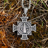 Christ Jesus Pendant Necklace Stainless Steel Cross Chain Men Jewelry