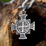 Christ Jesus Pendant Necklace Stainless Steel Cross Chain Men Jewelry