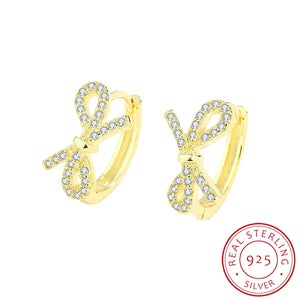 Butterfly Diamond Stud Earrings Sterling Silver Jewelry