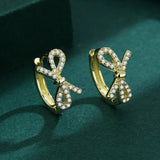 Butterfly Diamond Stud Earrings Sterling Silver Jewelry