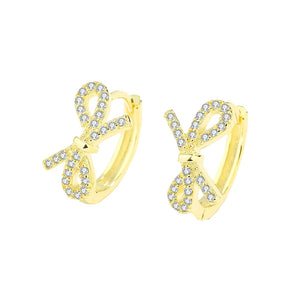 Butterfly Diamond Stud Earrings Sterling Silver Jewelry