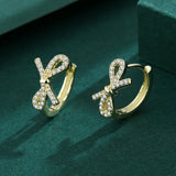 Butterfly Diamond Stud Earrings Sterling Silver Jewelry