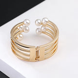 Large Pearl Elastic Bracelet For Women Sweater Accessories