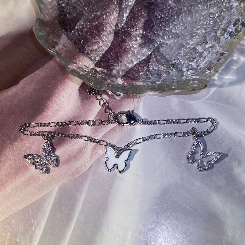 Butterfly Zircon Bow Bracelet for Women
