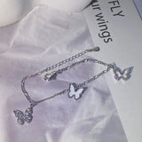 Butterfly Zircon Bow Bracelet for Women
