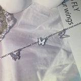 Butterfly Zircon Bow Bracelet for Women