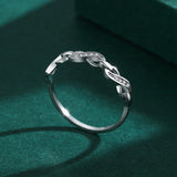 Irregular CZ Ring S925 Sterling Silver Women's Jewelry
