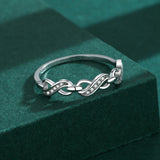 Irregular CZ Ring S925 Sterling Silver Women's Jewelry