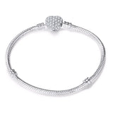 Sterling Silver Plated Snake Chain Bracelet Women Gift Silver Jewelry